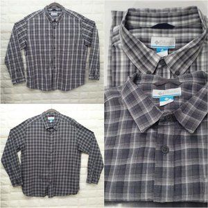 Lot of 2 - Columbia Checked Button-up Shirts XXL